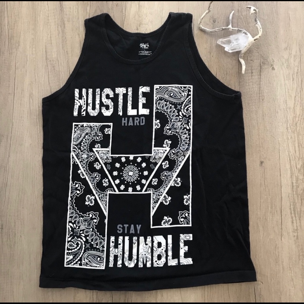 Hustle Hard Stay Humble Mens Tank Top